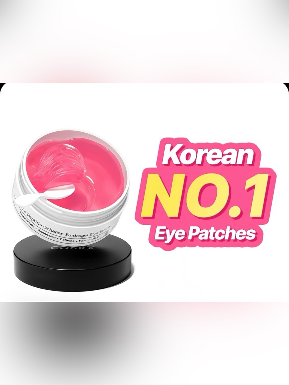 COSRX Pink Hydrogel Eye Patches - Brightening Under-Eye Treatment